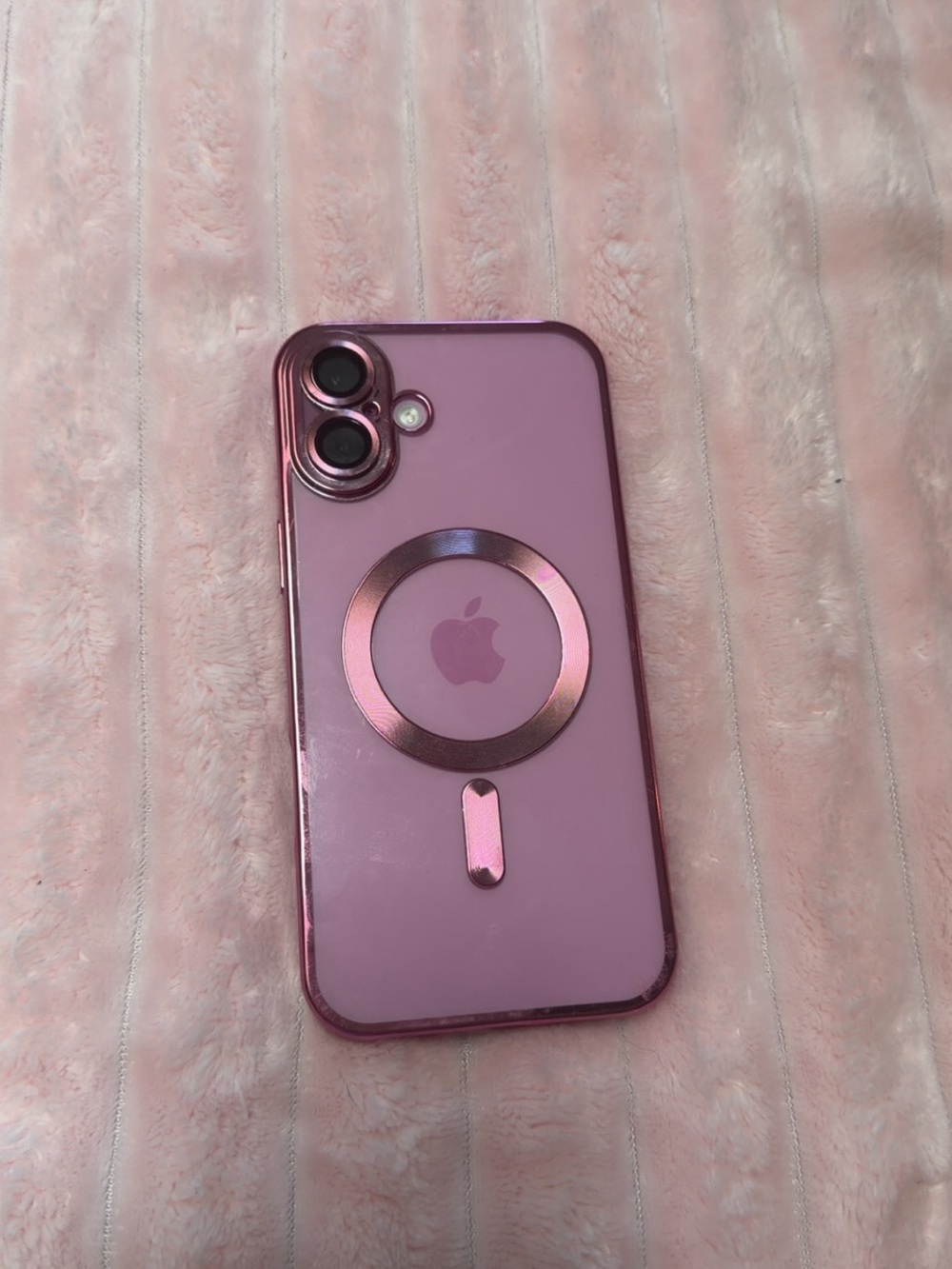 Apple Pink MagSafe Ring Slim Protective Case